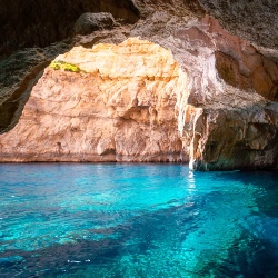 The lime stone island has maybe cool water caves