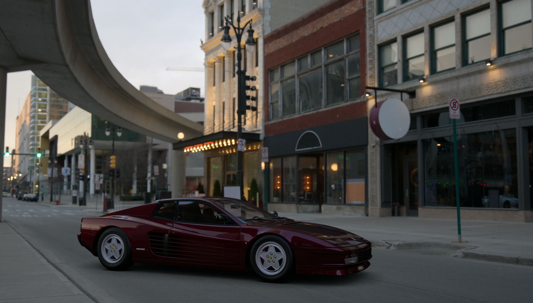 Ferrari on Broadway Steet